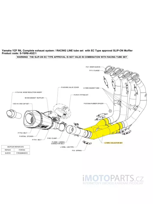 KOLEKTOR SS YZF-R6 09